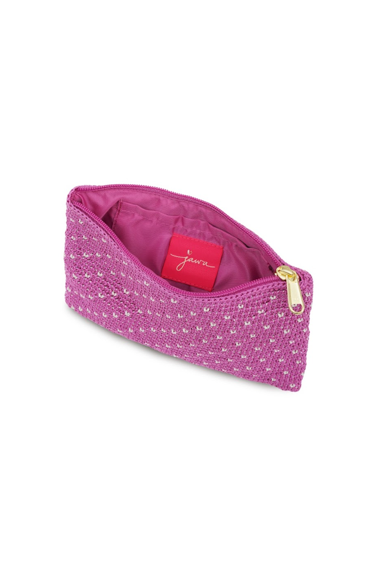 AYUNG cosmetic case - Radiant orchid/Eggshell