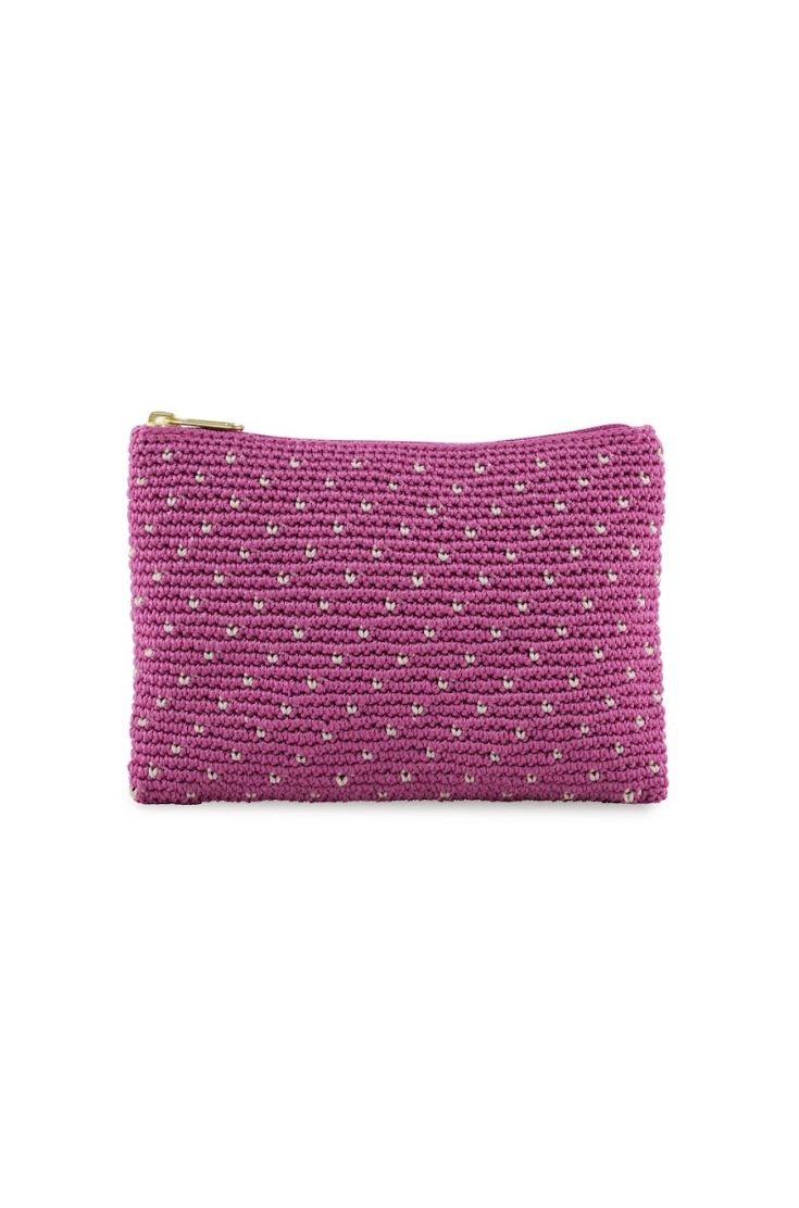 AYUNG cosmetic case - Radiant orchid/Eggshell