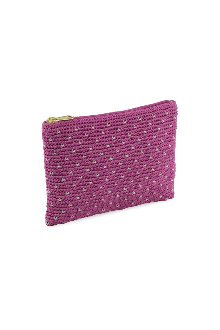 AYUNG cosmetic case - Radiant orchid/Eggshell